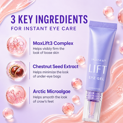 Instant Lift Eye Gel – Refreshes the Look of Puffiness, Dark Circles & Fine Lines